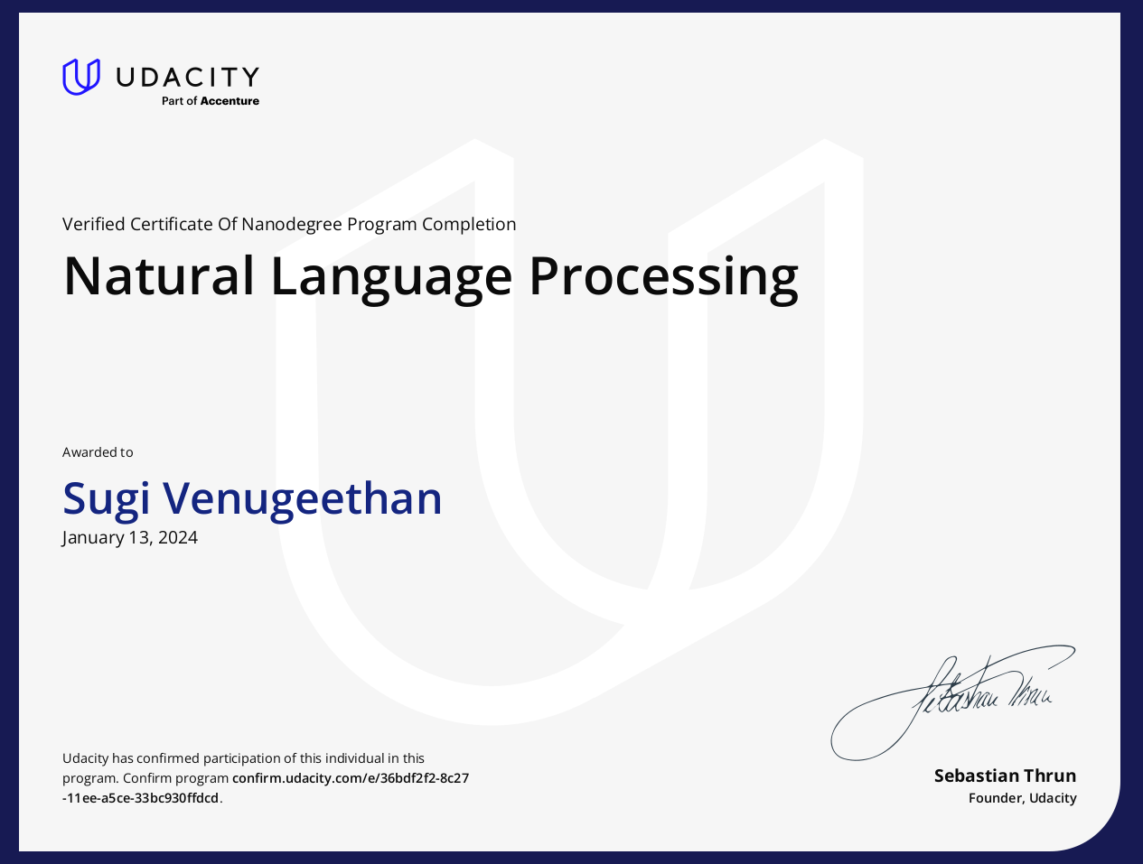 Udacity NLP ND